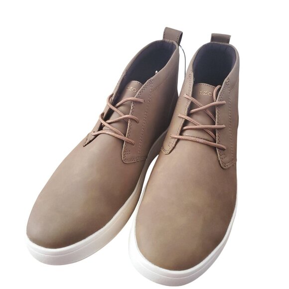 IZOD Palmer Men\'s 11 Chukka Boots Brown Leather Round Toe Lace-up Shoes Sneaker main image 4